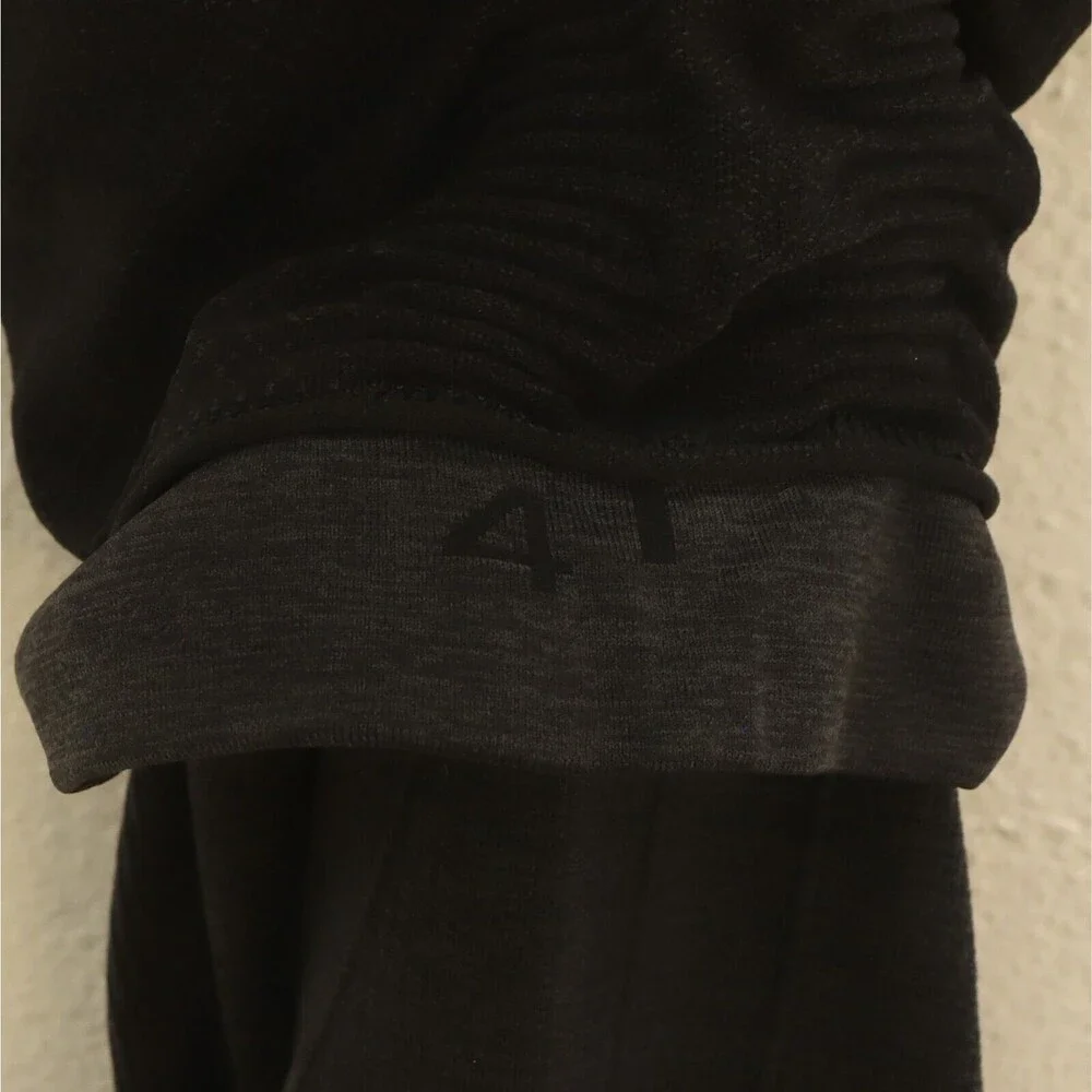 LULULEMON In The Flow Crop II Capri Legging 4 Deep Coal Gray Pull On EUC B62